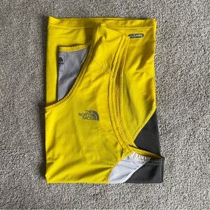 The North Face Yellow and Gray Tank Top